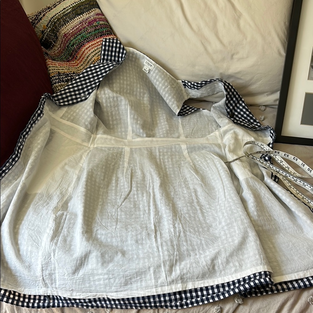 J Crew Blue and White Gingham Dress 6 - Picture 9 of 13